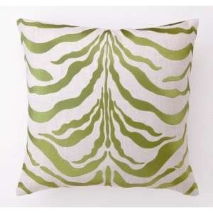  Avocado Zebra Embroidered Pillow