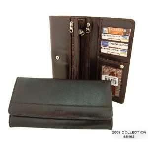   Luxury 3 x zippered Leather Wallet w/ Coin Case