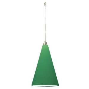  W.A.C. G611 GR Cased Glass Cone Wall Sconce Shade in Green 