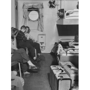 An American Family Staying in the Stateroom of the Ship in 