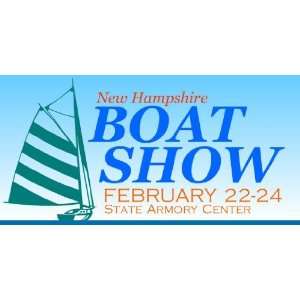    3x6 Vinyl Banner   New Hampshire Boat Show 