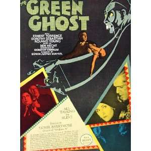  1929 Movie Ad Green Ghost Barrymore MGM Film ULTRA RARE 