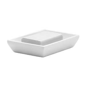  Gedy 1611 02 Rectangle White Soap Holder 1611 02