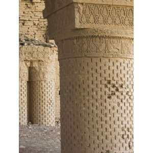 Carved Stucco Decoration on Column, Dating from 9th Century, Balkh 