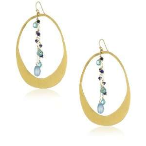  Wendy Mink Amalgam Cutout with Blues Earrings Jewelry