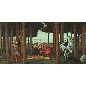  Sheet of 21 Gloss Stickers Botticelli Nastagio second 