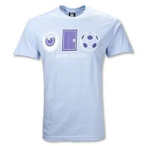  Bigfoot Factory I Adore Soccer T Shirt (Sky) Sports 