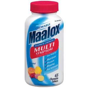  Maalox Multi Symptom Antacid & Antigas Chewable Tablets 
