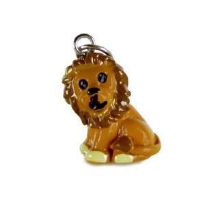  Roly Polys 3 D Hand Painted Resin Cute Lion Charm, Qty 1 