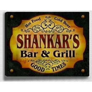  Shankars Bar & Grill 14 x 11 Collectible Stretched 