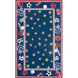  The Rug Market Kids All Stars 16410 Blue and Red and 