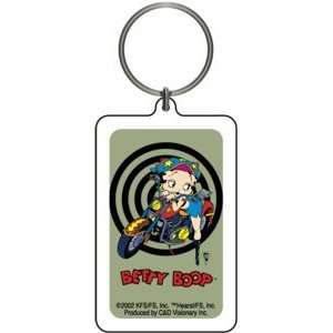    Betty Boop Biker Lucite Keychain K BOOP 0001 