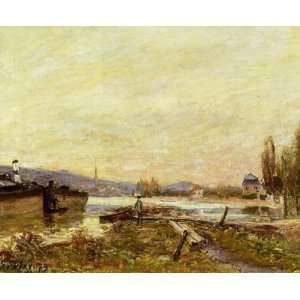 Oil Painting Saint Cloud, Banks of the Seine Alfred Sisley Hand Pain