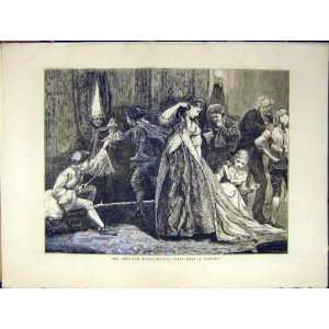  Ameteur Acting Wait Half Minute Play Actor Print 1871 