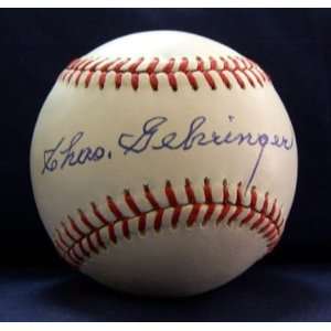 Charlie Gehringer Signed Baseball