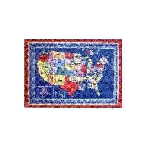   Time State Capitals 8x11 Play Time Nylon Area Rug FT 184 0811 Baby