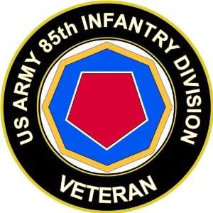  US Army Veteran 85th Infantry Division Sticker Decal 3.8 