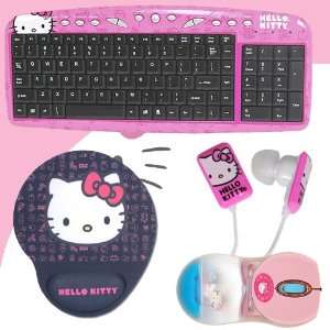    BLK + Hello Kitty In Ear Buds (Pink/White) #11409 HK DavisMAX Bundle