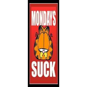    Magnetic Bookmark GARFIELD   MONDAYS SUCK 