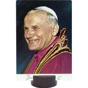 John Paul II Smiling Desk Plaque 