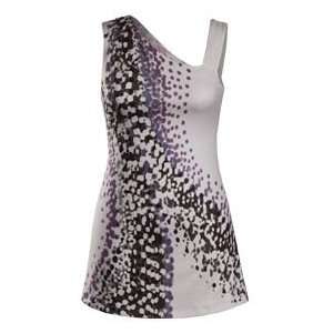   Ladies Tennis Love Match Asymmetric Print Dresses 