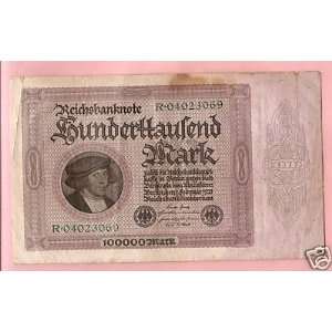  Germany 100000 Mark 1923 Feb 1rst 