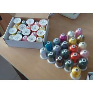  1000m/cone 100 polyestery embroidery thread Arts, Crafts 