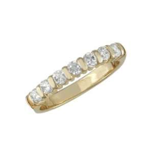  Edis 14K Gold Diamond Semi Eternity Band Jewelry