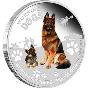  Tuvalu   2011   1$ Workings Dogs Shepherd 1Oz Everything 