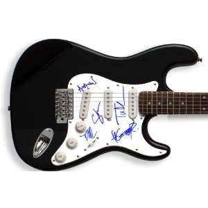  Thursday Autographed Signed Guitar 5 signatures 