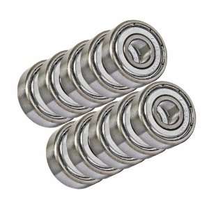  10 Unflanged Shielded Slot Car Axle Bearing 1/8 x 1/4 inch 