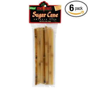 Melissas Sugar Cane Swizzle Sticks, 4 Ounce Bag (Pack of 6)
