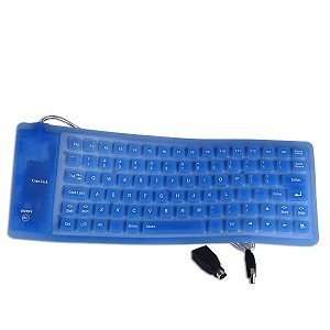   AirTouch 85 Key USB & PS/2 Foldable Mini Keyboard (Blue) Electronics