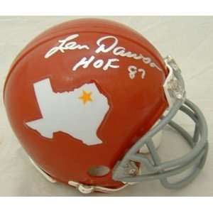  NEW Len Dawson SIGNED Dallas Texans Retro Mini Helmet 