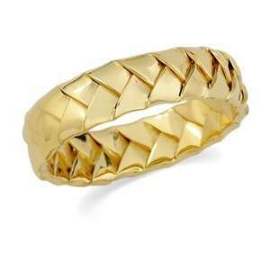  CleverEves Hand Woven Band 14K White Size 08.00 