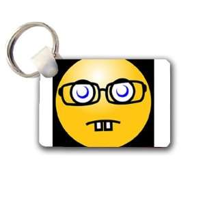  Smiley face nerd Keychain Key Chain Great Unique Gift Idea 