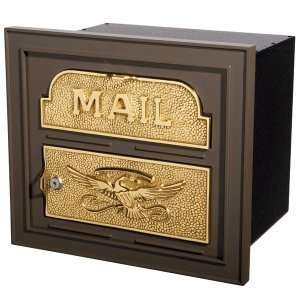  Gaines Mailboxes Bronze with Polished Brass Classic 