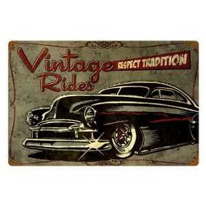  Respect Tradition Automotive Vintage Metal Sign   Victory 