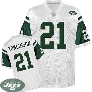  New York Jets #21 LaDainian Tomlinson White Jerseys 