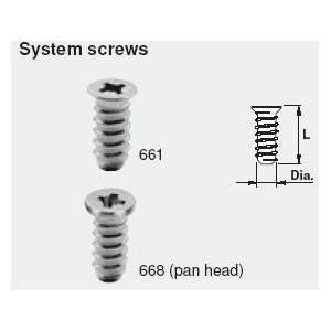  Blum   BL   661.1450.HG   System Screws   14.5mm