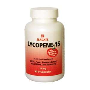  Seagate Lycopene 15, 15mg, (90 Veg capsules) Bottle 