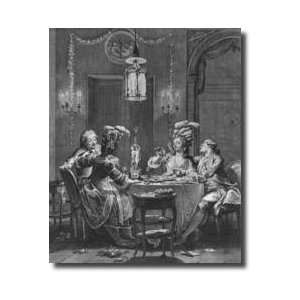   Supper Engraved By Isidore Stanislas Helman 17431809 1781 Giclee Print