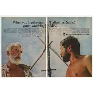   Hell in the Pacific Movie ABC TV 2 Page Print Ad