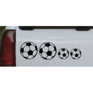 Soccer Ball Stick Family Stick Family Car Window Wall Laptop Decal 