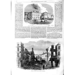  1863 THEATRE ROYAL HOTEL PLYMOUTH FIRE LINCOLNSHIRE