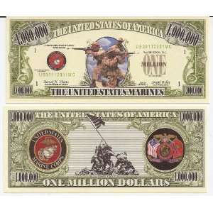  U.S. Marines $Million Dollar$ Novelty Bill Collectible 