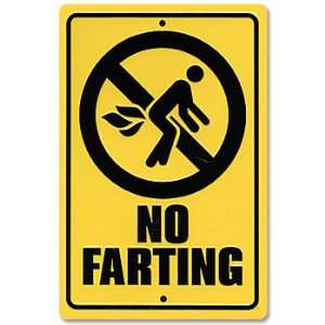  No Farting Zone Funny Hanging Metal Street Sign 