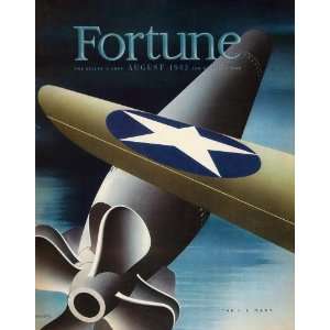  1942 August Fortune Cover Giusti WWII Navy Plane Bomb 