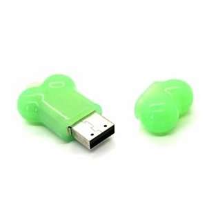  2GB Cute Bone USB Flash Drive (Green) Electronics