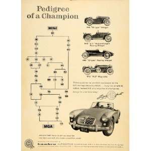  1958 Ad Hambro MG Models Racing Midget K.3 Magnette 